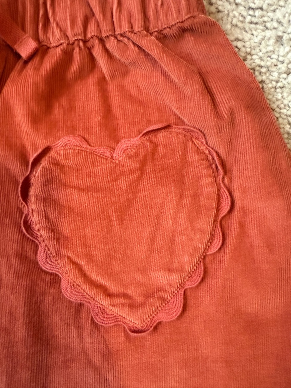 Mini Boden Barn Red Rik Rak Skirt - Picture 3 of 3